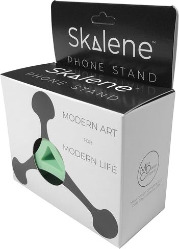 Skalene Phone Stand - 100% Silicone Rubber, Adjustable Phone Holder, Prop, Rest - Desk, Office, Home, Kitchen Accessory (Flash Red) in Kuwait