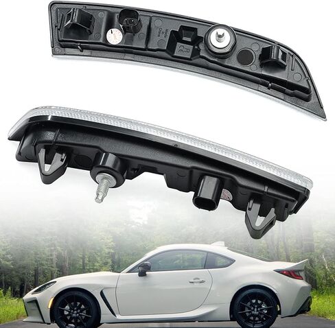 nslumo استبدال أضواء علامة الجانب بقيادة 2022 2023 subaru brz zd8 2022-up to'yota GR86 zn8 jdm نمط العنبر أدى المصد الأمامي الجانب ماركر عاكس ضوء الإشارة عدة lh rh واضح عدسة علامات جانبية in Saudi Arabia