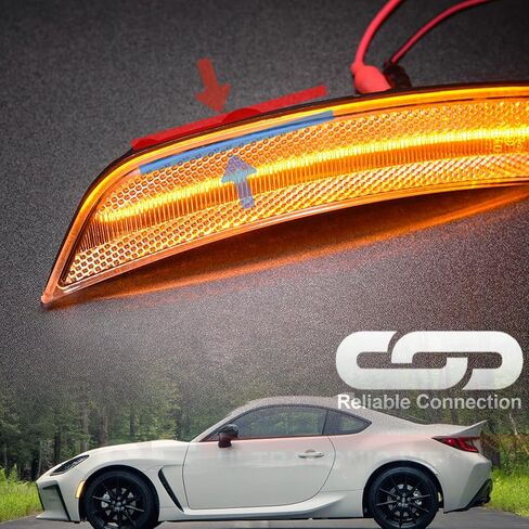 nslumo استبدال أضواء علامة الجانب بقيادة 2022 2023 subaru brz zd8 2022-up to'yota GR86 zn8 jdm نمط العنبر أدى المصد الأمامي الجانب ماركر عاكس ضوء الإشارة عدة lh rh واضح عدسة علامات جانبية in Saudi Arabia