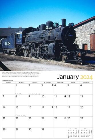 Santa Fe Railroad 2024 Calendar in Saudi Arabia