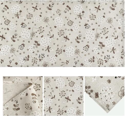 وضع Artoid الرجعية الزهور يترك Toile القوام الجدول عداء، الموسمية خمر الربيع الصيف المطبخ طاولة الطعام الديكور لديكور المنزل الطرف 13x90 بوصة in Kuwait
