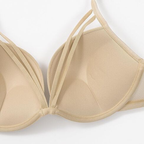 Deyllo Super Push Up Bra Underwire Lace Padded Bra Embroidered Strappy Add Two Cups in Saudi Arabia