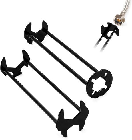 Basin Wrench 7 Sizes Sink Wrench Set: 2Pcs Multifunctional Sink Wrench Faucet Wrench Plumbers Wrench Four-Jaw Hex Wrench Maintenance Installation and Removal Tools Wrench for Bathroom in Saudi Arabia