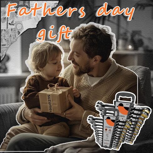 SUZUME 24-Piece Metric and SAE Flex Head Ratcheting Wrench Set 72 Teeth Cr-V Steel Ratcheting Wrench Set with 180° Flex Head Ratchet Wrenches Set For Auto,Machine Repair in Kuwait