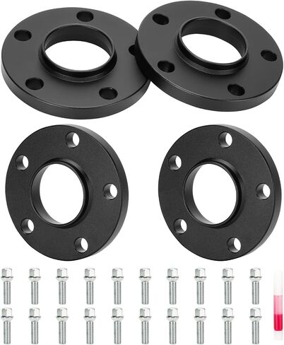 5x112 Hubcentric Wheel Spacers 12mm 5 Lug Wheel Adapter fit for Mercedes Benz Audi A160 A180 A190 A200 B180 B200 B250 C230 C280 C300 C350 C63 B8 A4 S4 A5 S5 66.6mm Bore with M14x1.5 Studs 4pc in Saudi Arabia