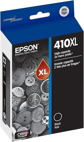 مجموعة خرطوشة حبر Epson 410 Claria Premium ذات سعة عالية باللون الأسود وخرطوشة ألوان قياسية (T410XL-BCS) تعمل مع Expression XP-530، 630، 640، 7100، 830 in Kuwait