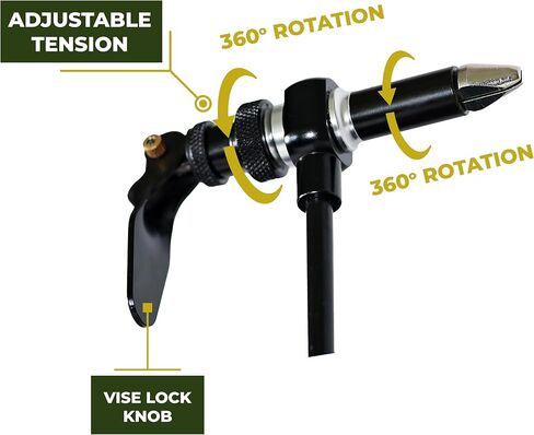 Fly Tying Vise for Fly fishing with 360-Degree rotation and Sturdy Clamp Base-Perfect with Fly Tying Kit For Beginner in Saudi Arabia