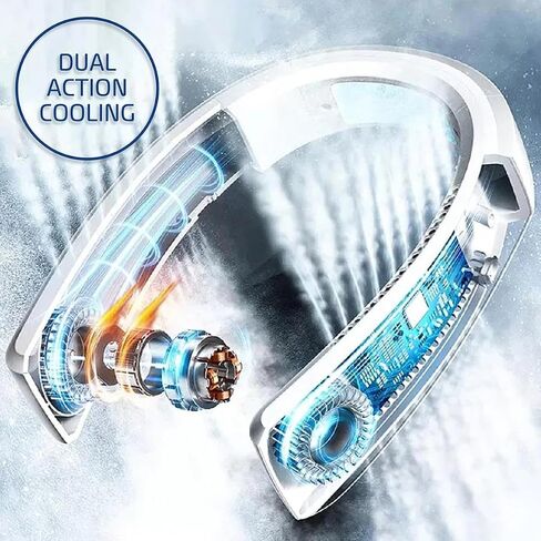 AlphaCool Portable Neck Air Conditioner – Neck and Face Cooling Device with Rechargeable Battery – Bladeless Design in Saudi Arabia