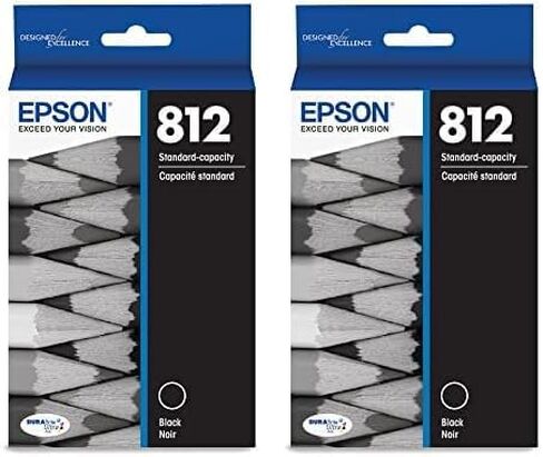 EPSON 812 DURABrite Ultra Ink Standard Capacity Black Cartridge (T812120-S) Works with WorkForce Pro WF-7310 ,7820, 7840, EC-C7000 in Saudi Arabia