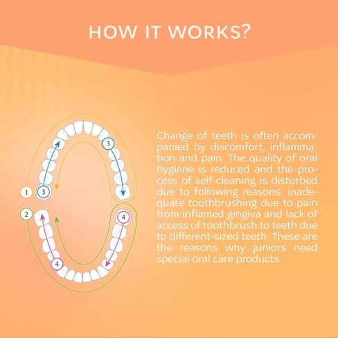 R.O.C.S. Junior Toothpaste - Enamel Whitening Teeth Gum Protection - for Children 6-12 Years Old - Safe to Swallow - Natural, No Fluoride or Sulfate (Fruity Rainbow, Pack of 1) in Saudi Arabia