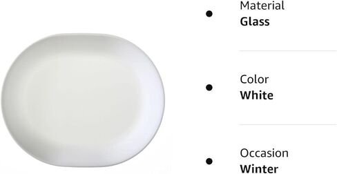 Corelle Livingware Winter Frost White 12-1/4" Serving Platter in Kuwait