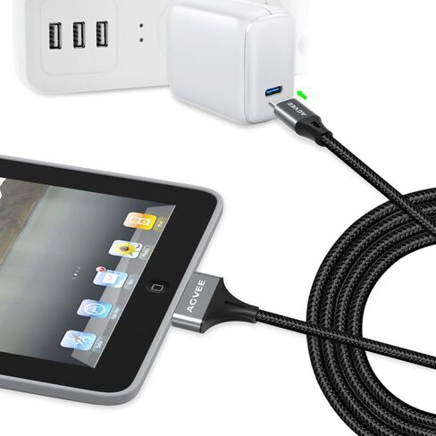 AGVEE 2 Pack 3.3ft USB-C to 30 Pin Charger Charging Cable for Old iPod iPad in Saudi Arabia