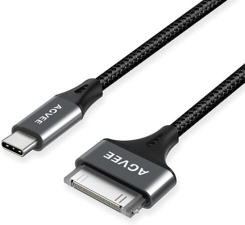 AGVEE 2 Pack 3.3ft USB-C to 30 Pin Charger Charging Cable for Old iPod iPad in Saudi Arabia