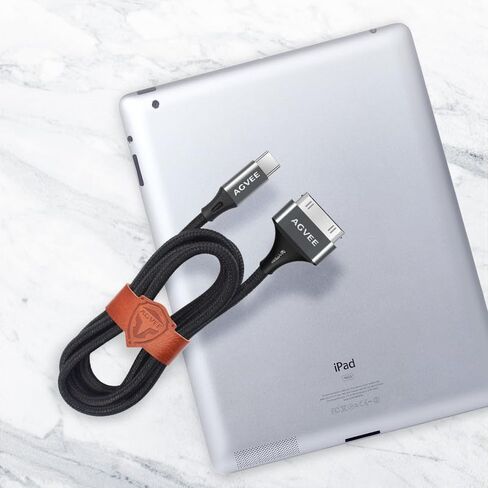 AGVEE 2 Pack 3.3ft USB-C to 30 Pin Charger Charging Cable for Old iPod iPad in Saudi Arabia