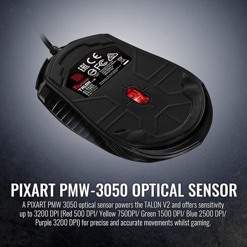 Thermaltake Talon V2 Gaming Mouse MO-TLN-WDOTBK-01,Black in Saudi Arabia