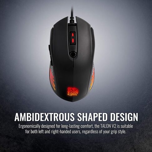 Thermaltake Talon V2 Gaming Mouse MO-TLN-WDOTBK-01,Black in Saudi Arabia