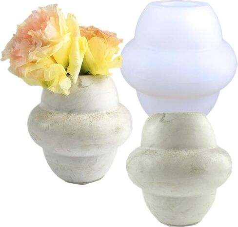 Planet Shaped Plaster Vase Pen Holder Clay Silicone Mold Flower Pot Concrete Mold Succulent Plants Cement Mould Desktop Home Decor in Saudi Arabia