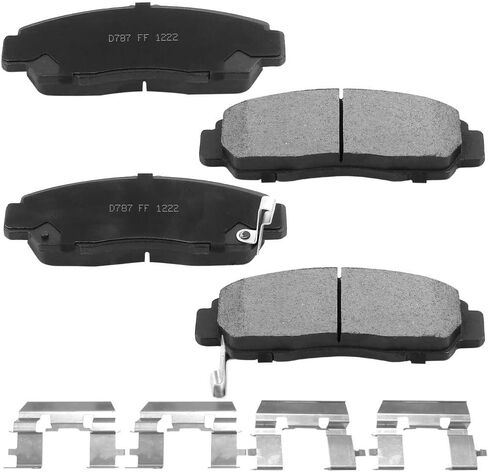 D787 Front Disc Brake Pads Compatible with 2003-2011 Honda Accord, 1999-2008 Acura TL, 2004-2010 Acura TSX, 1999-2004 Acura RL, 2001-2003 Acura CL, 06-11 Acura CSX in Saudi Arabia