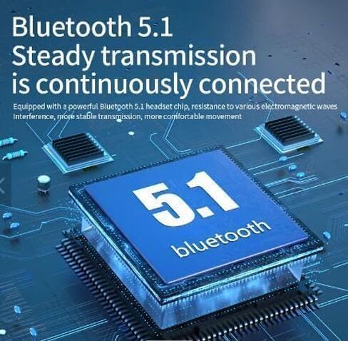 سماعات بلوتوث 5.3 لاسلكية غير مؤلمة بمشبك للأذن مفتوحة على سماعة الرأس مقاومة للماء للجري وسماعات توصيل الهواء وسماعات أذن لاسلكية مفتوحة in Kuwait