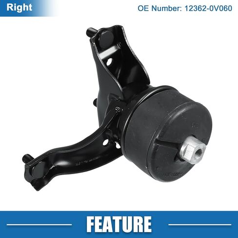 حامل محرك المحرك No.12362-0V060 عازل تركيب أمامي يسار لسيارة Toyota Avalon 2.5L 2013-2018 لسيارة Toyota Camry 2.5L 2012-2017 حديد in Saudi Arabia
