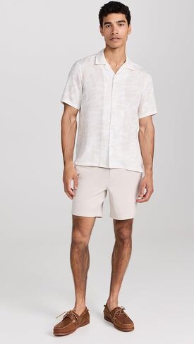 Theory Men's Irving Printed Linen Shirt in Saudi Arabia