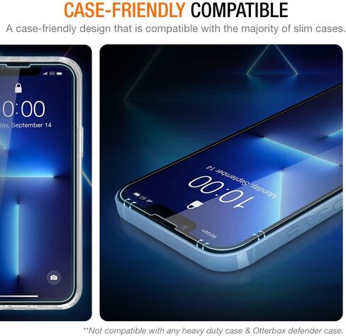 Trianium Tempered Glass Screen Protector Compatible for iPhone 13 Pro Max & Tempered Glass Screen Protector Designed for Apple iPhone 11 Pro Max/iPhone XS Max in Kuwait
