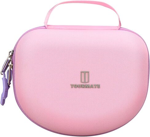 Tourmate Hard Travel Case for Riwbox CT-7 CT-7S / iClever HS01 / FosPower Cat Ear LED Light Kids Wireless Headphones, Protective Carrying Storage Bag（Box for Sale） (Purple&Pink) in Kuwait