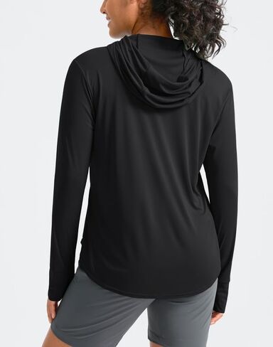 Pudolla Women's Sun Protection Shirt UPF 50+ Long Sleeve Lightweight UV Hoodie for Women Hiking Outdoor Fishing Summer in Saudi Arabia