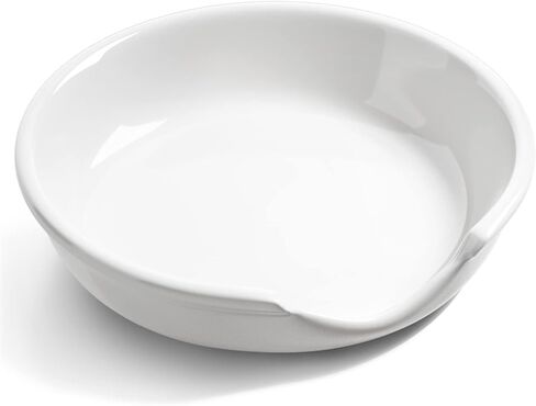 LE TAUCI Ceramic Spoon Rest for kitchen, 4.8 Inches Spoon Holder for Stove Top, Coffee Spoon Rest, Spoon Cradle, Kitchen Basics, Kitchen Accessories For Utensils, Set of 1, True White in Kuwait