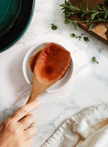 LE TAUCI Ceramic Spoon Rest for kitchen, 4.8 Inches Spoon Holder for Stove Top, Coffee Spoon Rest, Spoon Cradle, Kitchen Basics, Kitchen Accessories For Utensils, Set of 1, True White in Kuwait
