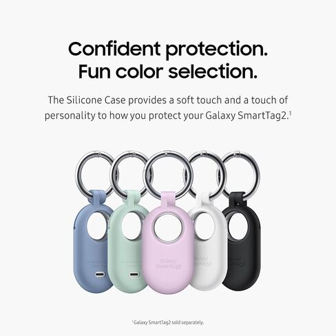 SAMSUNG Galaxy SmartTag2 Rugged Case, GPS Tracker Holder, Tracking Device Protective Cover with Key Ring, Non-Slip Pattern on Side, Bumper Protection on Bottom, EF-RT560TGEGUS, Green in Kuwait