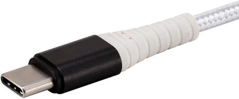Monoprice Apple MFI Certified Lightning to USB Type A Charge & Sync Cable - Nylon-Braid, Durable, Kevlar-Reinforced, 1.5 Feet, Black - AtlasFlex Series in Saudi Arabia