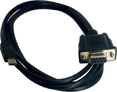 MTUERANC USB to RS232 Serial Adapter, USB Mini 5 Pin Male to DB9 9 Pin Female Serial Converter Cable 1.8M/6Feet (Right Angle Mini USB to RS232 Serial) in Saudi Arabia