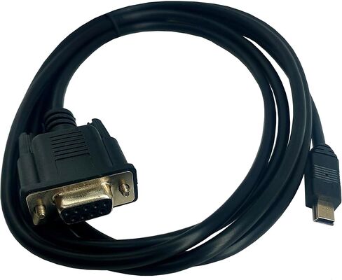 MTUERANC USB to RS232 Serial Adapter, USB Mini 5 Pin Male to DB9 9 Pin Female Serial Converter Cable 1.8M/6Feet (Right Angle Mini USB to RS232 Serial) in Saudi Arabia