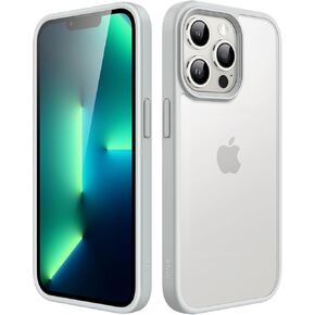 JETech Matte Case for iPhone 13 Pro Max 6.7-Inch, Shockproof Military Grade Drop Protection, Frosted Translucent Back Phone Cover, Anti-Fingerprint (Frosted Clear)