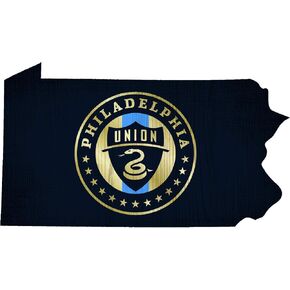Fan Creations MLS Philadelphia Union Unisex Philadelphia Union Team Color Logo State Sign, Team Color, One Size
