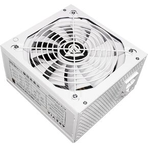Apevia ATX-PR600W-WH Prestige 600W 80+ Gold معتمد، متوافق مع RoHS، مزود طاقة نشط للألعاب PFC ATX باللون الأبيض