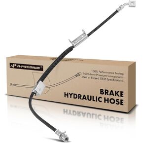 A-Premium Front Passenger Brake Hydraulic Hose Compatible with Chevy and GMC Models - Express 1500 2010-2014, Savana 1500 2014, 4.3L 5.3L - Replace# 19366787