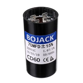 BOJACK 70 uf/MFD 220 VAC ±20% 50/60 Hz CD60 Round Motor Well Pump Start Capacitor Garage Door Opener Capacitor Compatible for 000954419988a and Genie 19988a