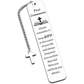 First Communion Gifts for Girls Boys, 1st Communion Gifts for Girls Boys, Boys Girls First Communion Gifts, Religious Bible Verse Bookmark Gifts, Confirmation Gifts for Teen Girls Boys, Baptism Gifts