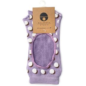 [Balanced Studio] Toeless Ankle Anti-Slip Yoga Pilates Grip Socks for Women, Men, Unisex