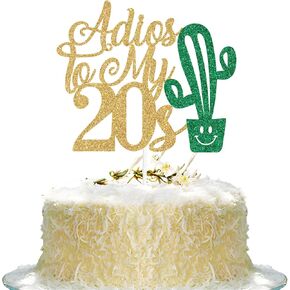 Spanish Adios To My 20s Cake Topper, 30 & Fabulous, Mexican 30th Birthday Cake Decor, Mexico Happy 30th Birthday Party Decorations