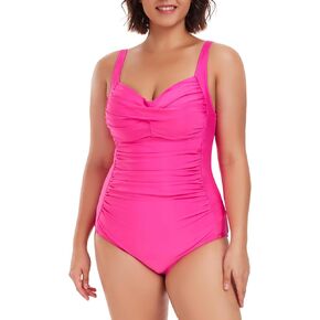 بدلة سباحة نسائية من قطعة واحدة مقاس كبير من Ocean Blues للتحكم في البطن قطعة واحدة in Kuwait