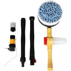Car Wash Brush Rotating Car Wash Brush Brush Car Wash 360° Spin High Pressure Rotating Care Brush Detachable Cleaning Washing Sponge Tool Wand for Washing Car Truck Home Garden Car Care