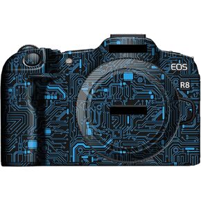 EOS R8 Skin，Anti-Scratch Anti-Wear Camera Cover Protector Sticker for Canon EOS R8 Full-Frame Mirrorless Camera Body Protective Film Protection - Matrix Black