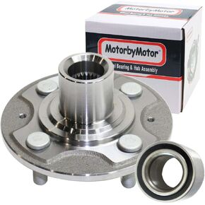 930-456 Front Wheel Bearing and Hub Assembly with 4 Lugs Fits for 2001 2002 2003 2004 2005 Honda Civic Wheel Hub Bearing Assembly, 510030-2pc Set