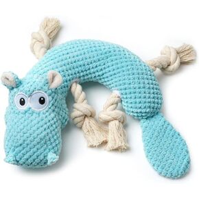 Tough Plush Animal Dog Toys Dog Squeaky Toys Puppy Pet Assortment Dog Toy Dog Bear Design Squeak Toy for Small Medium Large Dogs in Kuwait