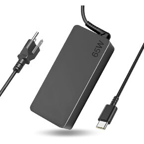 65W USB C Laptop Charger Fit for Lenovo ThinkPad T14 T15 E14 E15 X1 Carbon X13 2023, Lenovo 65W 45W USB C Fast Power Adapter