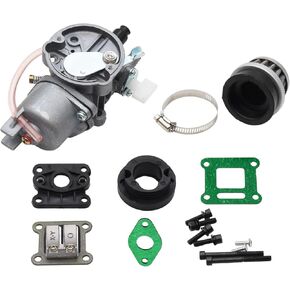 13mm Carby Carburetor Carb w/Intake Reed Gasket Stack Screw Air Filter Kit For 2 Stroke 43cc 47cc 49cc Mini Kids Pit Pocket Quad Dirt Bike ATV
