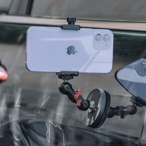 SOH gym magnetic phone Mount holder，360 Adjustable magnetic camera Mount，Compatible with iPhone/Samsung/HTC/Google and most Smartphones